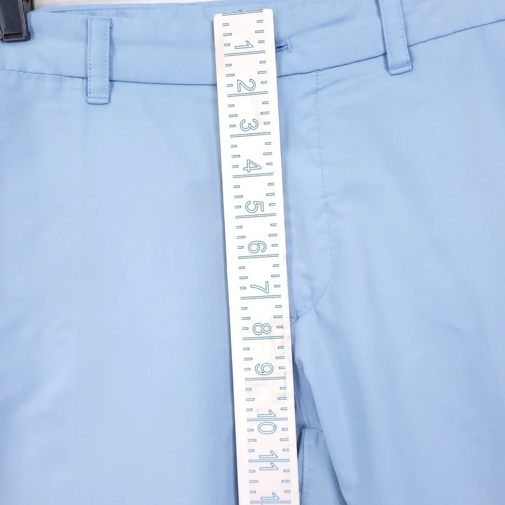 J.Lindeberg Golf Shorts Mens Blue Size 36 Technical Performance Preppy Chino